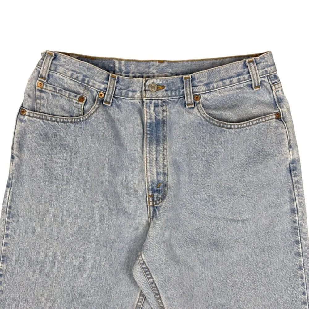 Vintage Levi's 550 Relaxed Men's Jeans 32.5x33.5 Light Wash 100% Cotton 1999 Y2K